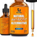 Psy Antybiotyki do Zakażeń, Alergie, Kasze - Naturalne Antybiotyki dla psów z żurawiny zapewnić mocz i trawienie - Naturalne składniki + Bacon Flavor - 2 Oz
