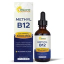aSquared Nutrition Witamina B12 Podjęzykowe krople płynne - 5000 MCG Suplement z metylokobalaminy (Metyl B- 12) - Max Wchłanianie B 12 Zwiększenie energii - Wegański Przyjazny - 2 fl oz