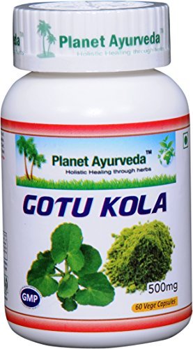 Planeta Ayurveda Gotu Kola, 500 mg Veg Capsules- Pojedyncza butelka