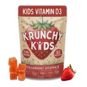 500IU Gummeje witaminy D3 - Organiczne, Plant- based, Sugar- wolne od cukru 124; Truskawki prawdziwe, Alluloza, MCT- Oil, Agave 124; Wspiera kości, Immunitet, Mood & Sen