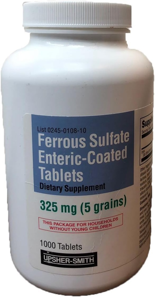 Siarczan żelaza Powłokowany 325 mg 1000 tabletek