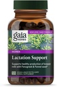 Gaia Herbs Lactation Support, Vegan Liquid Kapsułki, 120 Hrabia - Suplement do Laktacji dla matek karmiących piersią, Wspiera zdrowy przepływ mleka i zwiększa odżywienie mleka, opakowanie MAJ VARY