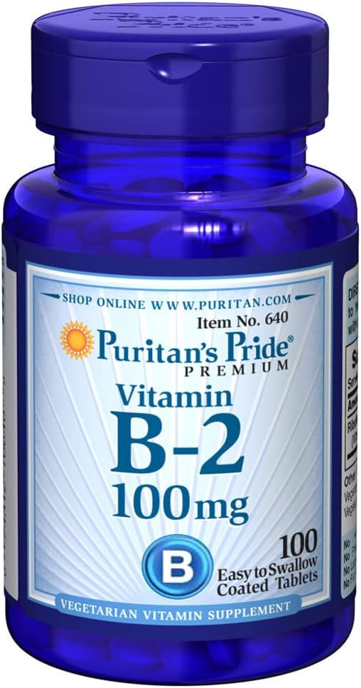 Puritans Duma Witamina B-2 100 Mg Tabletki, 100 Hrabia