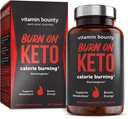Witamina Bounty Burn Na Termogeniczne spalanie tłuszczu Keto dla mężczyzn i kobiet - Suplement do utraty masy ciała z ketonów malinowych - Metabolizm Booster, Pigułki energetyczne, Apetite Supressant - 60 Kapsułki