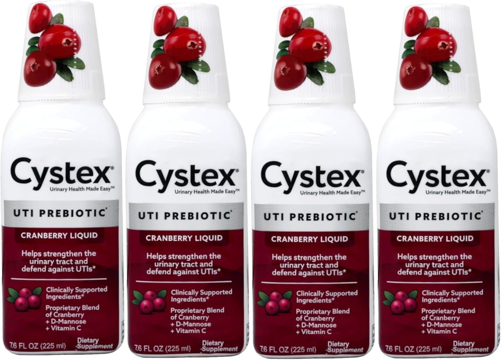 Cystex Liquid Cranberry Complex, 7.6 Fl Oz (opakowanie po 4)