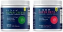 BiOHM Super Red and Greens Bundle, Superfood w proszku z probiotyki i enzymów trawiennych, Pakowane z antyoksydantami i polifenolami, Allergen Free, Non-GMO, Wegan - 30 Sług Każdy