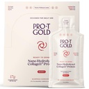 ProT Gold Liquid Collagen Protein Shot, 17g Precyzyjne białko Nano- Hydrolizowane trawa fed Collagen, 2 g Arginina na wsparcie rany, Bez glutenu, Cukier, 0g węglowodanów, Nie GMO, Berry, 1 fl oz, 24 Pack