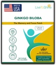 Live To Shine Ginkgo Biloba Patch - 30 Gingko Transdermal Patches - miesięczne dostawy dla kobiet i mężczyzn - USA Made