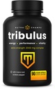 NutraChamps Tribulus Terrestris for Men, 2000mg Supplement Booster for Energy, Vitality, Stamina & Performance, Extra Siła Saponiny, 90 Kapsułki Vegan
