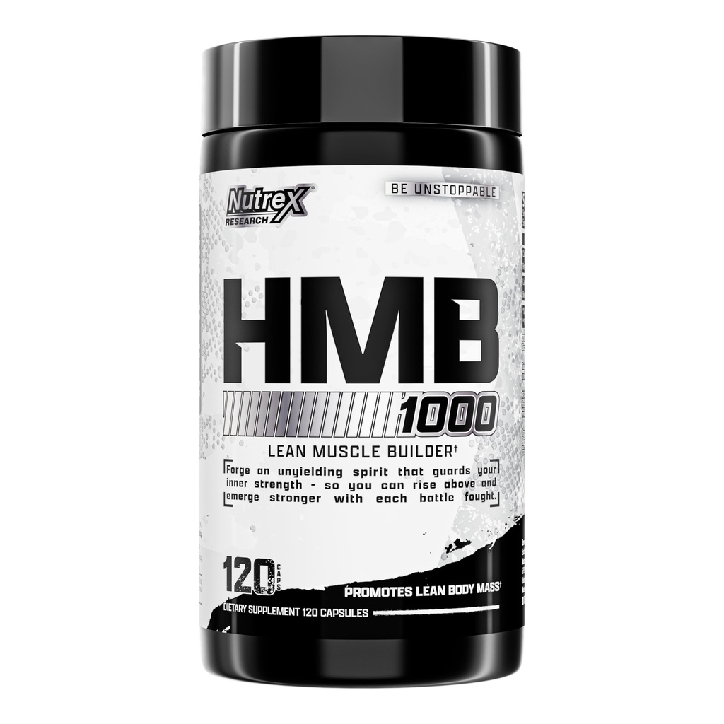 Nutrex Research HMB 1000 MG Adresat 124; wspomaga odzysk mięśni, zmniejszenie uszkodzenia mięśni szkieletowych, zwiększenie siły, zapobieganie utracie mięśni 124; 120 Kapsułki