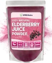 XPRS Nutra Sok z jagody Elderberry w proszku - Proszek z jagody Elderberry Organic Fruit Juice Mix - Sproszkowany suplement z jagód Elderberry bogaty w witaminy A i C (16 oz)