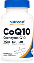 Nutricost CoQ10 100mg, 60 Kapsułek wegetariańskich, 60 Sług - Koenzym Q10