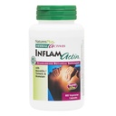 NaturesPlus Herbal Actives InflamaActin - 60 Kapsułki wegetariańskie - Herbal Supplement with Turmeric & Bromelain - Wsparcie funkcji adaptacyjnej - Wegan, Gluten- Free - 30 Służenia