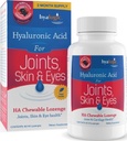 Hyalogic Hyaluronic Acid Chewable Lozenge - Tabletki do rozgryzania i żucia dla pielęgnacji skóry i oczu - Wegan, Bez cukru i Berry Favored Hyaluronic Acid Supplements (60 Count)