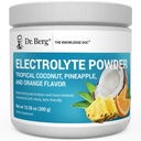 Dr. Berg Zero Sugar Hydration Keto Electrolyte Powder - Enhanced w/ 1000 mg of Potassium & Real Pink Himalayan Salt (NOT Table Salt) - Tropical Coconut, Pineapple & Orange Drink Supplement 50 Servings