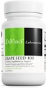 DAVINCI Labs Grape Seed - 100 - Suplement diety do wsparcia układu immunologicznego, funkcji naczyniowej i zdrowej skóry * - 100 mg Grape Seed Extract per Serving - Gluten- Free - 60 Kapsułki wegetariańskie
