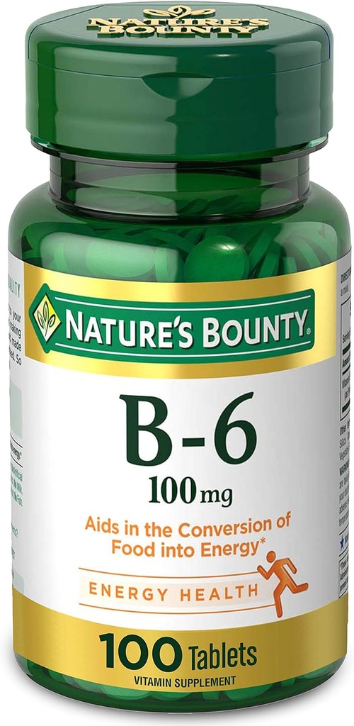Przyroda? S Bounty Witamina B6, 100 mg, Tabletki, 100 Ct..
