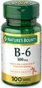 Przyroda? S Bounty Witamina B6, 100 mg, Tabletki, 100 Ct..