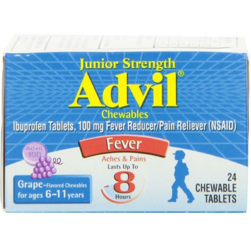 Advil Junior Power Pain Reliever - 24 tabletki do żucia