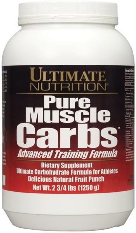 Ultimate Nutrition Czyste węglowodany mięśniowe - Złożony proszek węglowodanowy dla trwałej energii - No Fat, No Cholesterol -Calorie dla Muscle Gainers i sportowców, Owoce Punch, 2.75 Funds