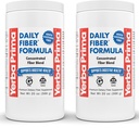 Yerba Prima Daily Fiber Formula - 20 oz Proszek (Opakowanie 2) - Nieflawored, Skoncentrowany Mieszanka Rozpuszczalny / Nierozpuszczalny, Pyllium Seed Husks, Acacia Gum, Suplement Fiber Apple - Regularny Colon Cleanser