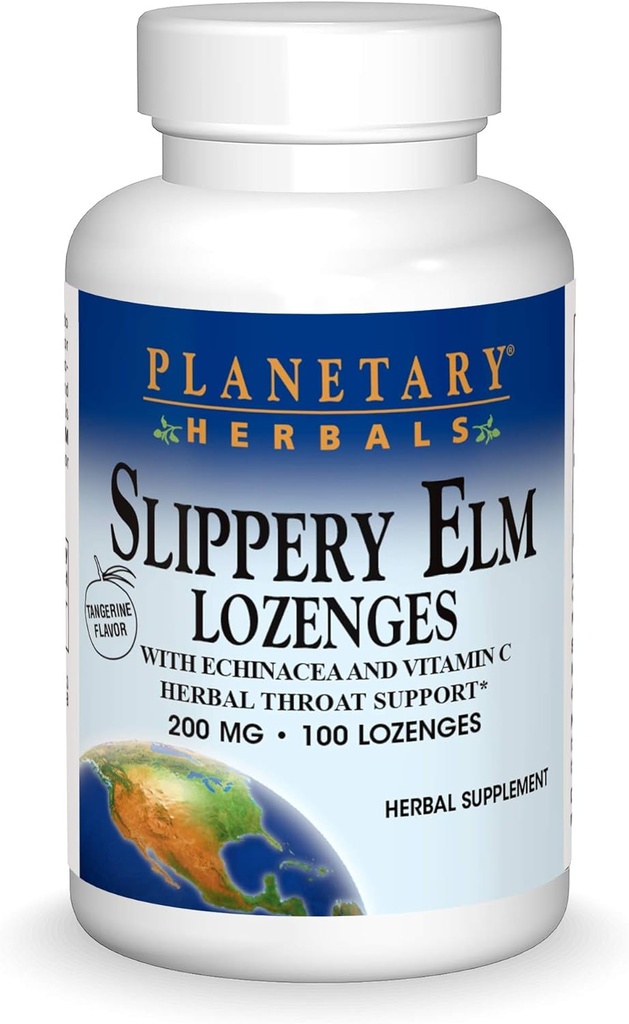 Planetarne zioła Śliski Elm Lozenges, 100 Hrabia