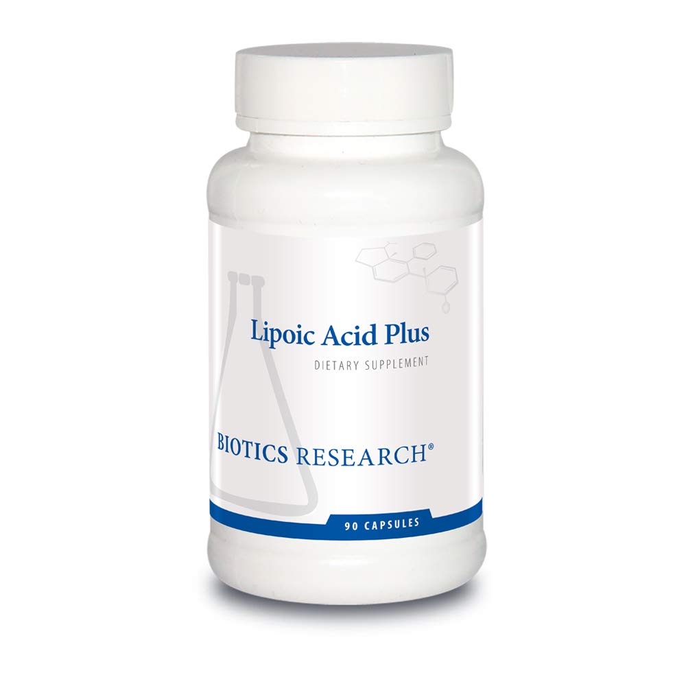 Biotics Research Lipoic Acid Plus- Alfa- Lipoic Acid, Witamina C, Potężny przeciwutleniacz, Promotes Eye Health, 90 Kapsułki