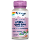 SOLARAY Fermentowany koreański ekstrakt korzeniowy Ginseng 124; Zdrowy stres, Energia & Fizyczna Endurance Wsparcie 124; Wegan, Non-GMO 124; 30 VegCaps