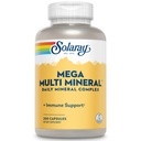Solaray Mega Multi Mineral, Daily Mineral Complex z wapnia, Żelazko, Magnez, Cynk, i więcej w bardzo chłonne formy chelatowane, ogólne zdrowie i wsparcie immunologiczne, 50 Służenia, 200 Kapsułki