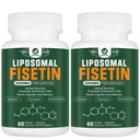 Suplement Liposomal Fisetin, 2000MG, 98% Pure Fisetin Polyphenols Przeciwutleniacze, z Quercetin, TMG i Resveratrol, dla zdrowego starzenia, Wsparcie Cognitive, 120 Kapsułki