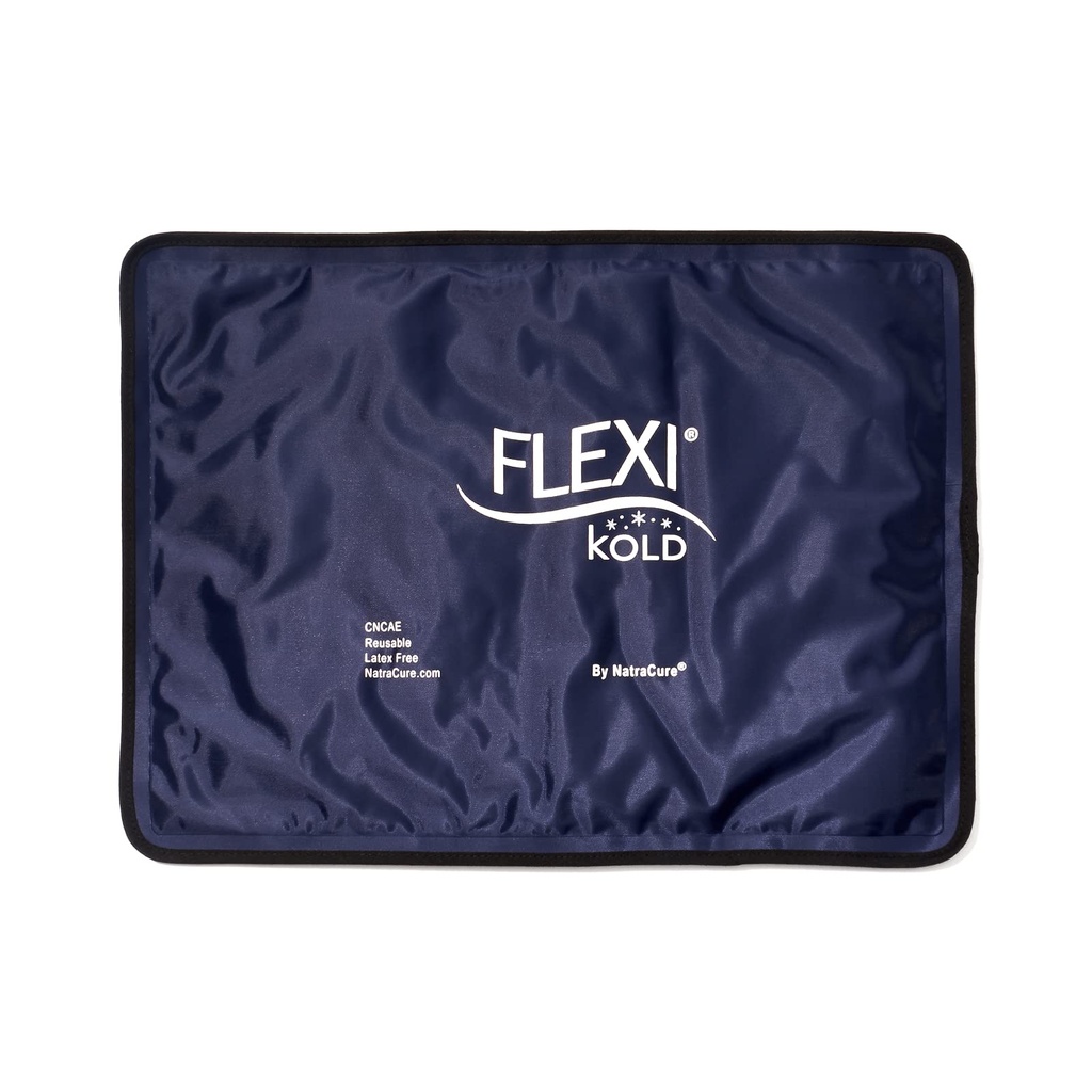 FlexiKold żel Ice Packs (Standard Large: 10.5 "x 14.5") dla urazów wielokrotnego użytku, Odporność na ból pleców, Owinięcie kolana, Po operacji, Ice Pack dla Knee, Ramię - 6300- Cold przez NatraCure