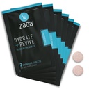 Zaca Recovery Chewable Supplement Agregable 124; Hydrate + Revive Agregat 124; Party, Travel, Ćwiczenia & Wysokość Agregat 124; Sugar Free & Gluten Free Agregates 124; Mieszane Berry, 6 Pakiety = 12 Tabletki