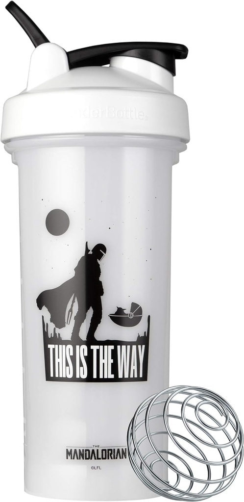 BlenderBottle Star Wars Shaker Butelka Pro Series Perfect for Protein Shakes and Pre Workout, 28- unce, This Is The Way