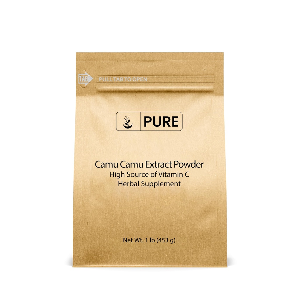 PURE ORYGINALNE WSTRZYKIWACZE Camu Camu (1lb) Witamina C, Brazylijskie Superfood, Zweryfikowane laboratorium, Nie-GMO
