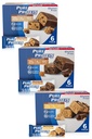 Czyste bary protein, wysoki poziom białka, odżywcze przekąski do wsparcia energii, niski cukier, Gluten wolny, Guilt Free Variety Pack (Cookie Dugh / Choc Karmel / Masło orzechowe Puchar), 1.76 oz, Opakowanie po 18