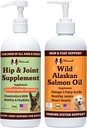 Natural Dog Company 32 oz. Paleta z Wild Alaskan Salmon Oil and Liquid Glucozamine for Dogs, Fish Oil Supplement, Joint and Hip Support