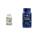 Jarrow BroccoMax z Sulforaphane for Liver Health, 120 Opóźnione uwalnianie kapsułki i przedłużenie życia N- Acetyl- L- Cysteina (NAC), immunologiczne, oddechowe, wątroba zdrowie