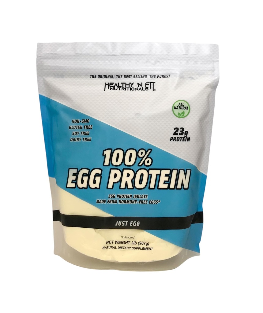 Zdrowe 'N Fit - 100% Białko jaj (niearomatyczne) Naturalne, 2 lb Bag. Just Egg Instant Suche Białka: Super dla pieczenia i mieszania.