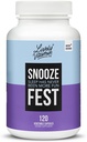 LIVELY VITAMIN CO Snooze Fest - Full REM Cycles - Balanced Sleep - Relax Body & Mind - Relaks Body & Recovery - GABA - Rumianek - Melatonina - Tryptofan - Valerian Root - Lemon Balm - Poppy - 120 Count