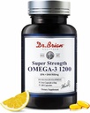 Dr.Brian Omega 3 Fish Oil - 1200 mg Equipment 124; 180 Softgels Lemon Flavor rTG Omega3 Equipment 124; EPA & DHA España 124; High Absorption Omega 3 Fatty Acid Supplements for Healthy Heart & Brain -180 Day Supply