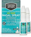 berkley jensen Brak kroplówki Ciężkie zatory nosowe Spray - Maksymalna moc Decongestant z Oxymetazoline HCl & Menthol - Pompa Mist Aplikator, No Steroid, 12 Hour Relief, 1 Ounce Fluid (Opakowanie 2)