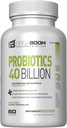 Probiotyk 40 Miliard CFU 4 Szczepy + Prebiotyczne - Pomaga Digestive Health & Immunitet - Pomaga z zaparcia, Biegunka, Bloating - Gluten- Free, Non-GMO - Made in USA - 60 Kapsułki