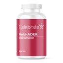 Celebrate Vitamin Multi ADEK, Żelazo Free - Daily Bariatric Multivitamin, Wysoki poziom Witamin A, D, E, K & B12 dla pacjentów z przełączeniem dwunastnicy (180 kapsułek)