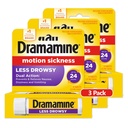 Dramamina cały dzień Mniej Drowsy, Motion choroby ulgi, 8 Hrabia, 3 Pack