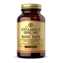 Solgar Witamina C 1000 mg z Rose Hips - 100 Tabletki - Przeciwutleniacz & Wsparcie immunologiczne - Non-GMO, Wegan, Gluten Free, Bezmleczny, Koszerna - 100 Słupki