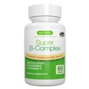 Igennus Super B- Complex Methylled B Witaminy - Trwałe uwalnianie, Czyste etykiety i wysoka absorpcja, z 5-MTHF folianu i metylowego B12, Energia, Mood & Cognitive Performance, Laboratorium zweryfikowane, 60 Małe tabletki