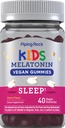 Piping Rock Kids Melatonin Gummy 1 mg 124; 40 Gummies Xi124; Cherry Flavor Xi124; Wegan, Non-GMO, Gluten