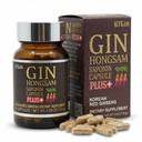 Koreański czerwony Ginseng [Gin HONGSAM] 60 Kapsułki - Premium Anti Aging Supplements - Zwiększenie energii 124; Immune Ginseng 124; Pamięć dla kobiet i mężczyzn 100% Red Ginseng