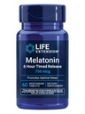 Przedłużenie życia Melatonina 6 Godzina Wyznaczone Release, 750 mcg, Extended- Release Formuła dla delikatnego wsparcia snu, Zdrowe krąg rytmy, Cellular Defense, Gluten- Free, Non-GMO, Wegetarianin, 60 Tabletki
