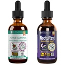 Aktywny nadnercz + NoctuRest - Wspiera Nadnercza Zdrowie + Sleep- Liquid Delivery dla lepszej absorpcji - Rhodiola, Chops, Święty Bazyl, Melatonina, Ashwagandha & More!